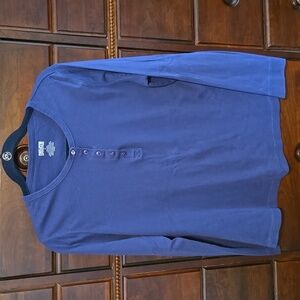 Women's Duluth Trading Henley Pullover Size L - Bluish Purple